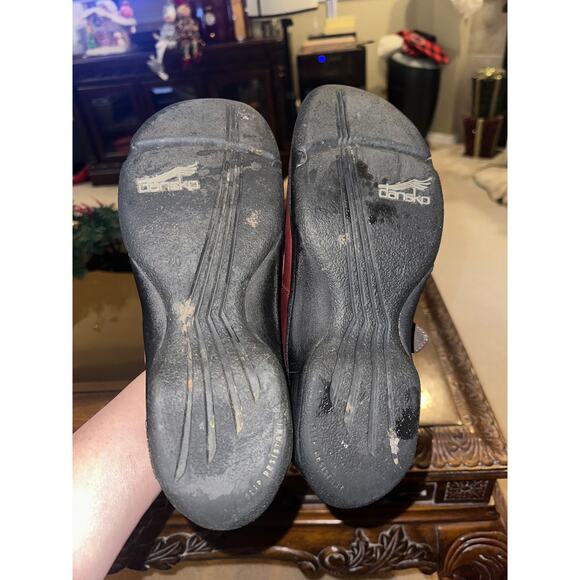 ⭐️ Women’s Dansko Oxblood Mary Jane Leather Shoes. Size 10 - Picture 5 of 5